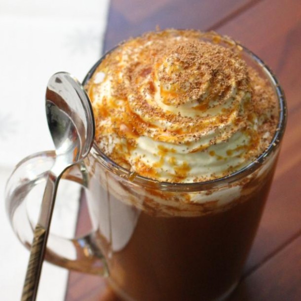 Chocolat chaud au Caramel beurre salé