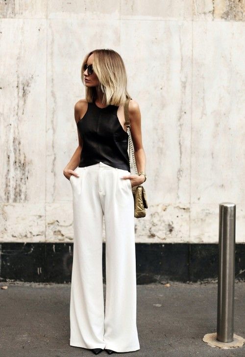 pantalon palazzo - PAPERBAGG